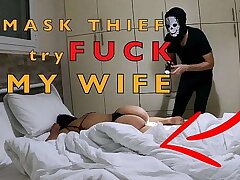 Mask Try to Fuck my Get hitched In Bedroom