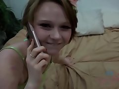 Innocent 18 year old girl fucked while on phone with boyfriend (POV) Lucy Valentine - Amateur
